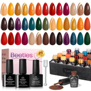 Autumn Aura - 20 Colors Fall Cat Eye Gel Nail Polish Set (5ml/Each)