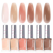 Twilight Nude - 6 Colors Summer Quick Dry Nail Polish Kit