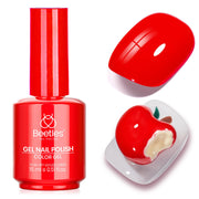 Beetles Gel Polish Heatwave - 15ml Classic Bright Red Nail Set