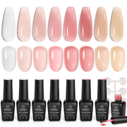 Classic Jelly Nude | 8 Colors Gel Polish Set