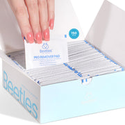 Beetles Nail Polish Remover Pads - 150Pcs Individually Wrapped Pro Remover