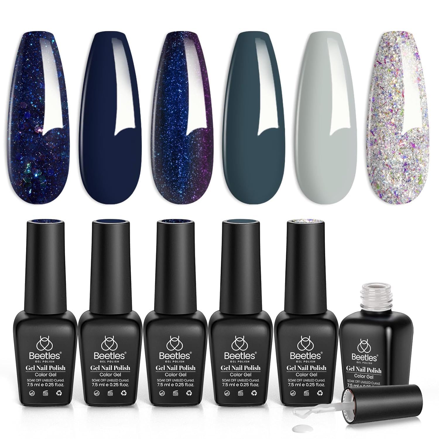 Starry Nightfall | 6 Colors Gel Polish Set