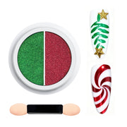 Beetles Chrome Nail Powder Christmas 2 Colors Mirror Effect Red Green Metallic Cromer Powder for Nail