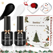 Beetles Christmas Gel Polish - 2pcs 15ml Black and White Colors Gel Nails