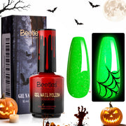 Green Flame-Beetles Halloween Glow In The Dark Gel Nail Polish 15ML Neon Green 2026 Limited Edition