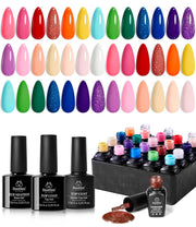 Shoujo Manga - 20 Gel Colors Set with Top and Base Coat