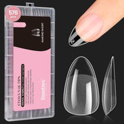 Beetles Gel Nail Tips 12 Sizes 576Pcs Pre-shape Short Almond Tips