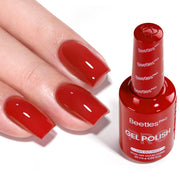 Beetles Pro Red Gel Polish - Safe but Spicy, Burgundy Wine Red Color 20ML Gel Polish