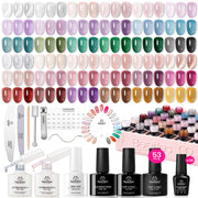 Crystal Ice Collection- Jelly Cat Eye Glitter 36 Gel Colors Kits