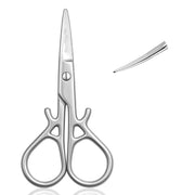 Beetles Pro Curved Cuticle Scissors, Multi-Purpose Premium Stainless Steel Nail Scissors for Nail