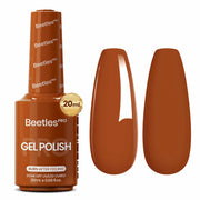 Beetles Pro Orange Gel Polish - Burn After Feeling, Burnt Orange Color 20ML Gel Polish, UV Nail Lamp Cure Needed Nail Arts Salon-Quality Shine Long Lasting