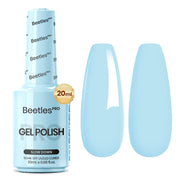 Beetles Pro Blue Gel Polish -Slow Down, Sky Baby Blue Color 20ML Gel Polish