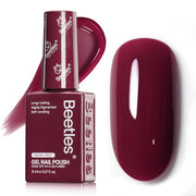 Beetles Gel Polish Hema-Free Winter Nails Burgundy Red- 8ML