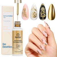 Beetles Metallic Gold Gel Liner 7ml French Tip Gel Nail Polish