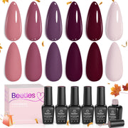 Rose Petals - 6 Colors Purple Gel Nail Polish Set