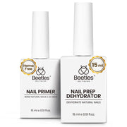 Nail Dehydrator and Primer Set - Acid Free HEMA Free Natural Prep for Long-Lasting Nails
