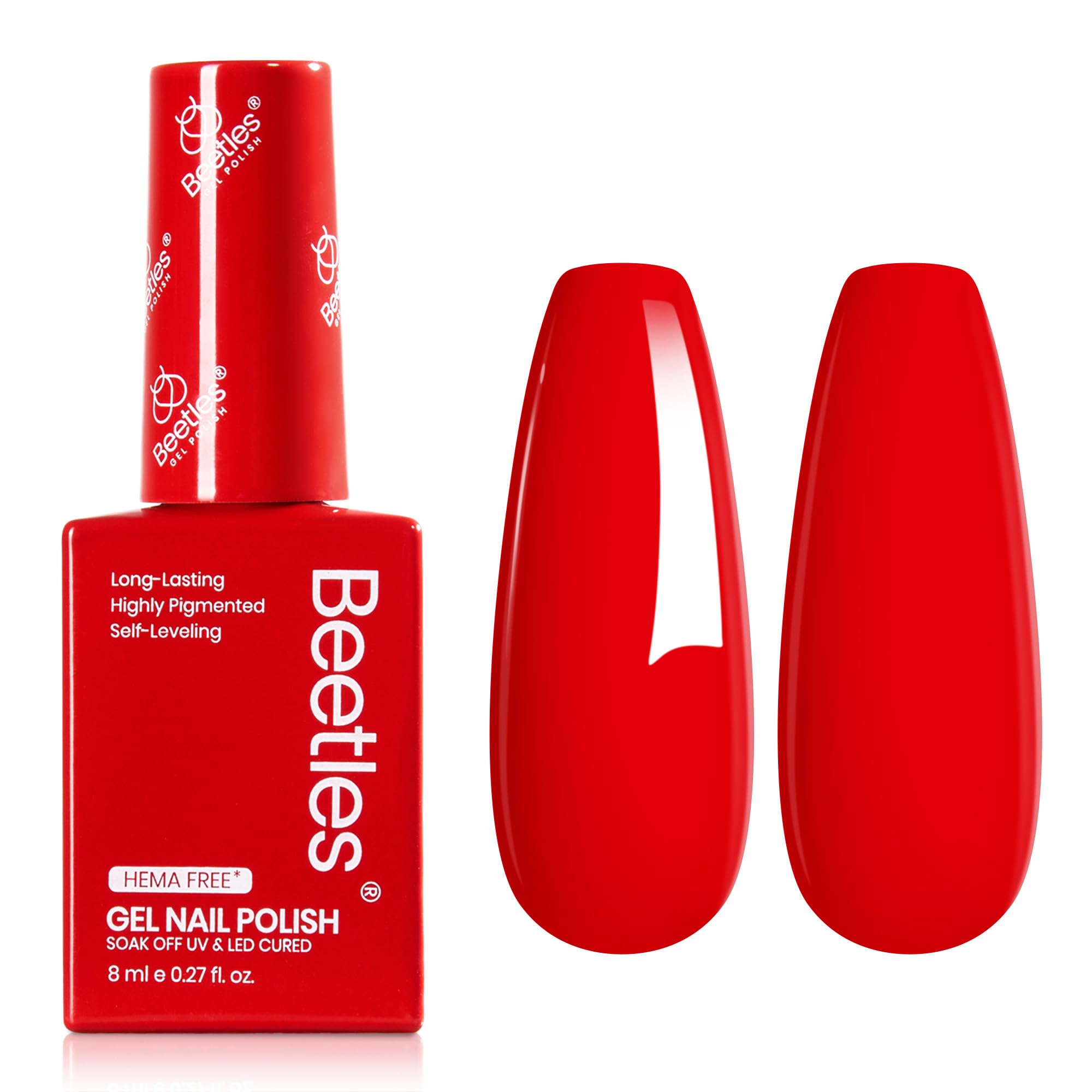Crimson Harmony - Red Summer Nails Colorful Gel Polish 8ml