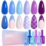Hema Free Wisteria Whisper Summer Nails  - Colorful Bottle 6 Color Each 15ml Gel Polish