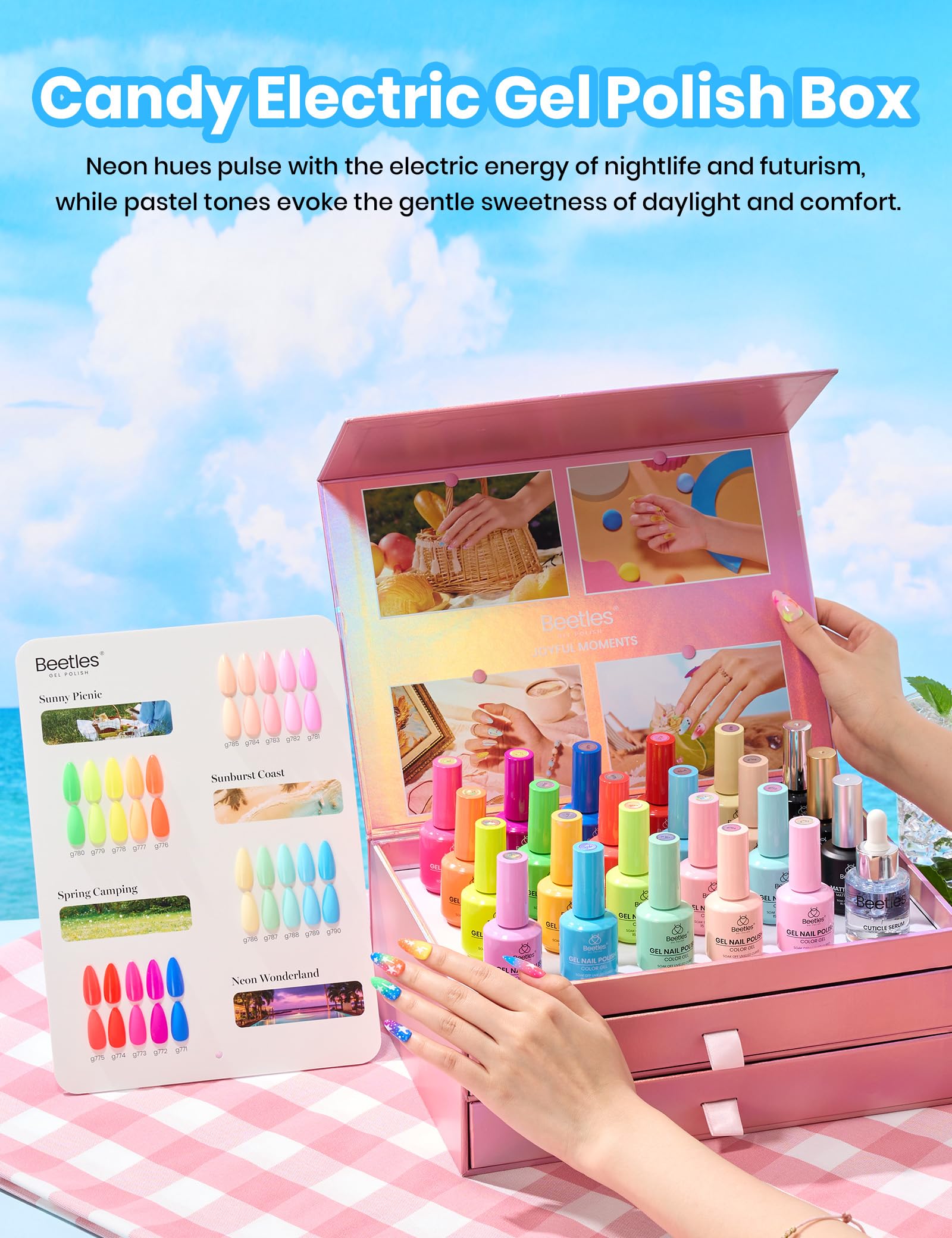 Candy Electric Collection 20 Colors Gel Polish Set  15ML