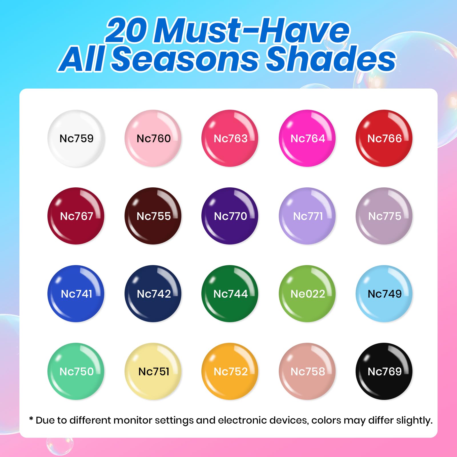 (Mother’s Day Ideal Gift) 2026 Beetles DEAL BOX Mix & Muse 20 Colors Gel Nail Kit