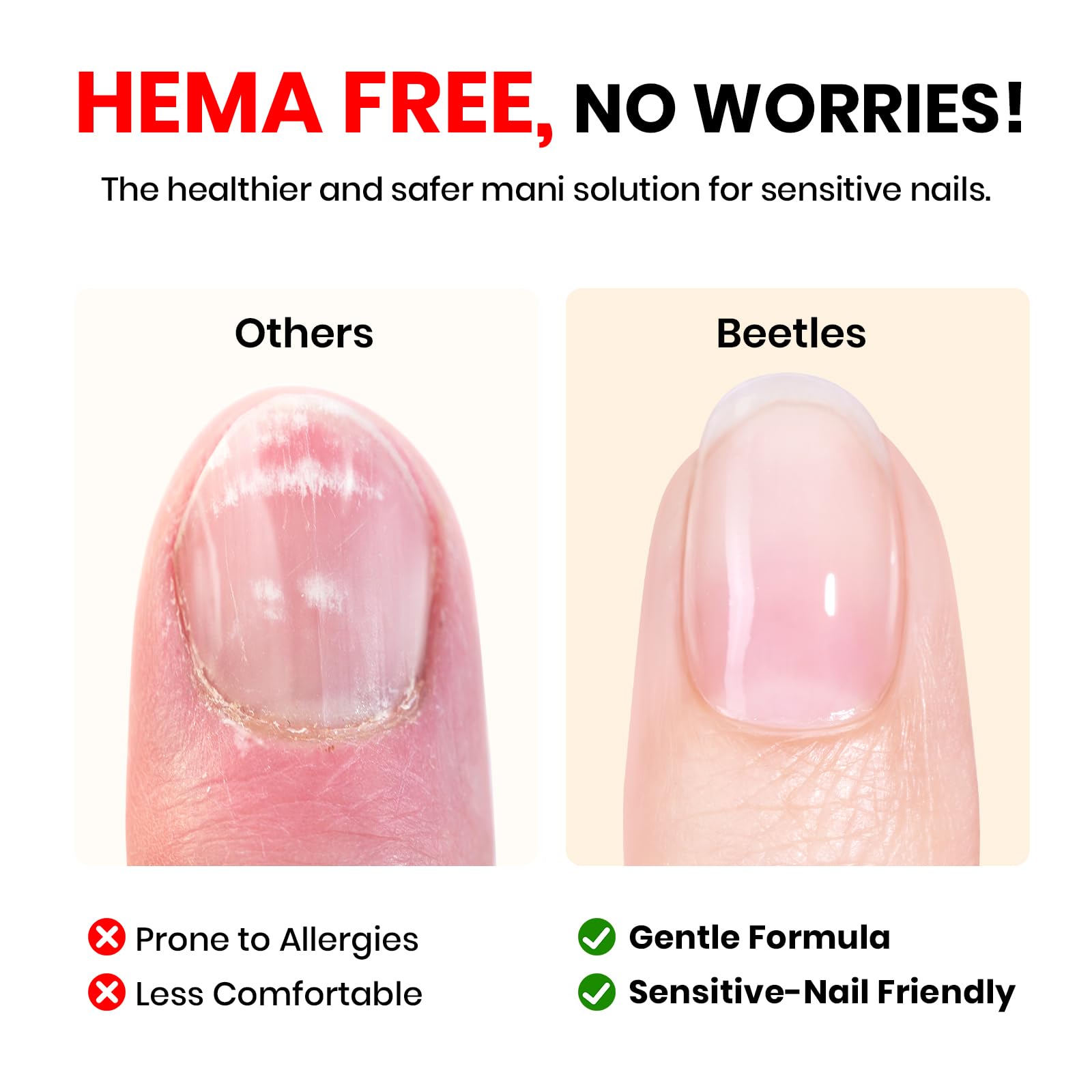 Beetles Gel Polish HEMA-Free Gel Base Coat - 15ml Base Gel Nail Polish