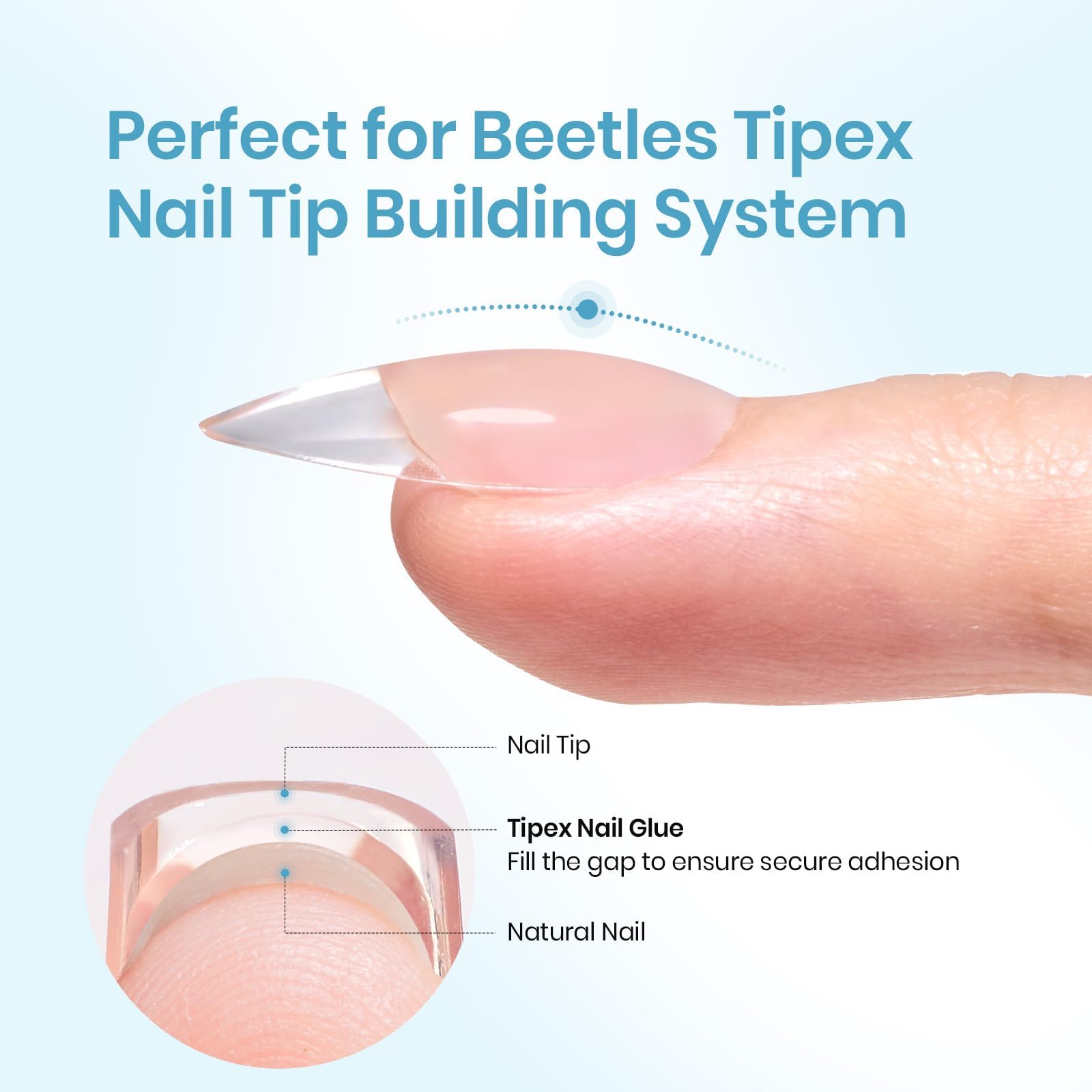 Beetles Tipex Nail Glue 20g Solid Nail Glue Gel Super Strong