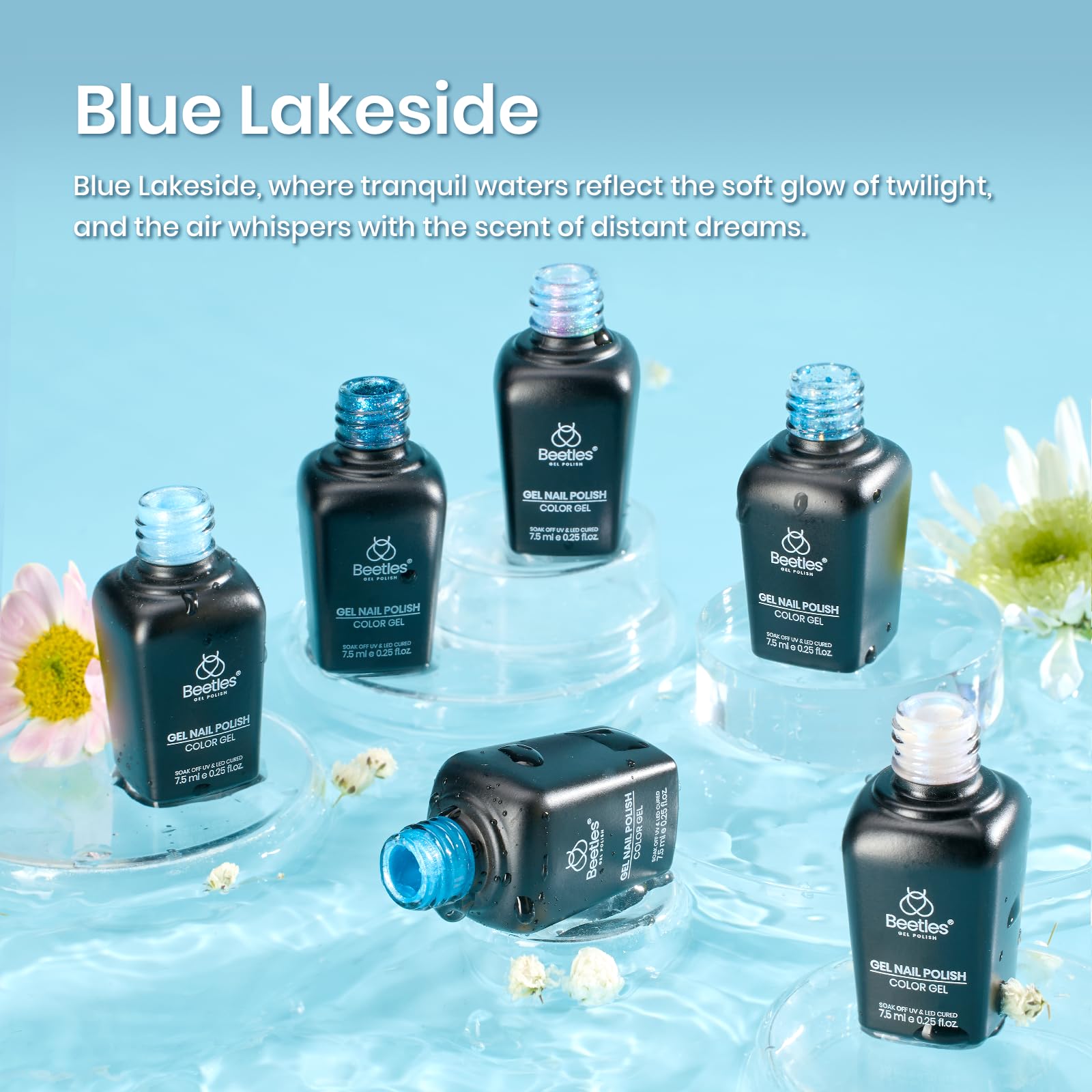 Blue Lakeside | 6 Colors Gel Polish Set