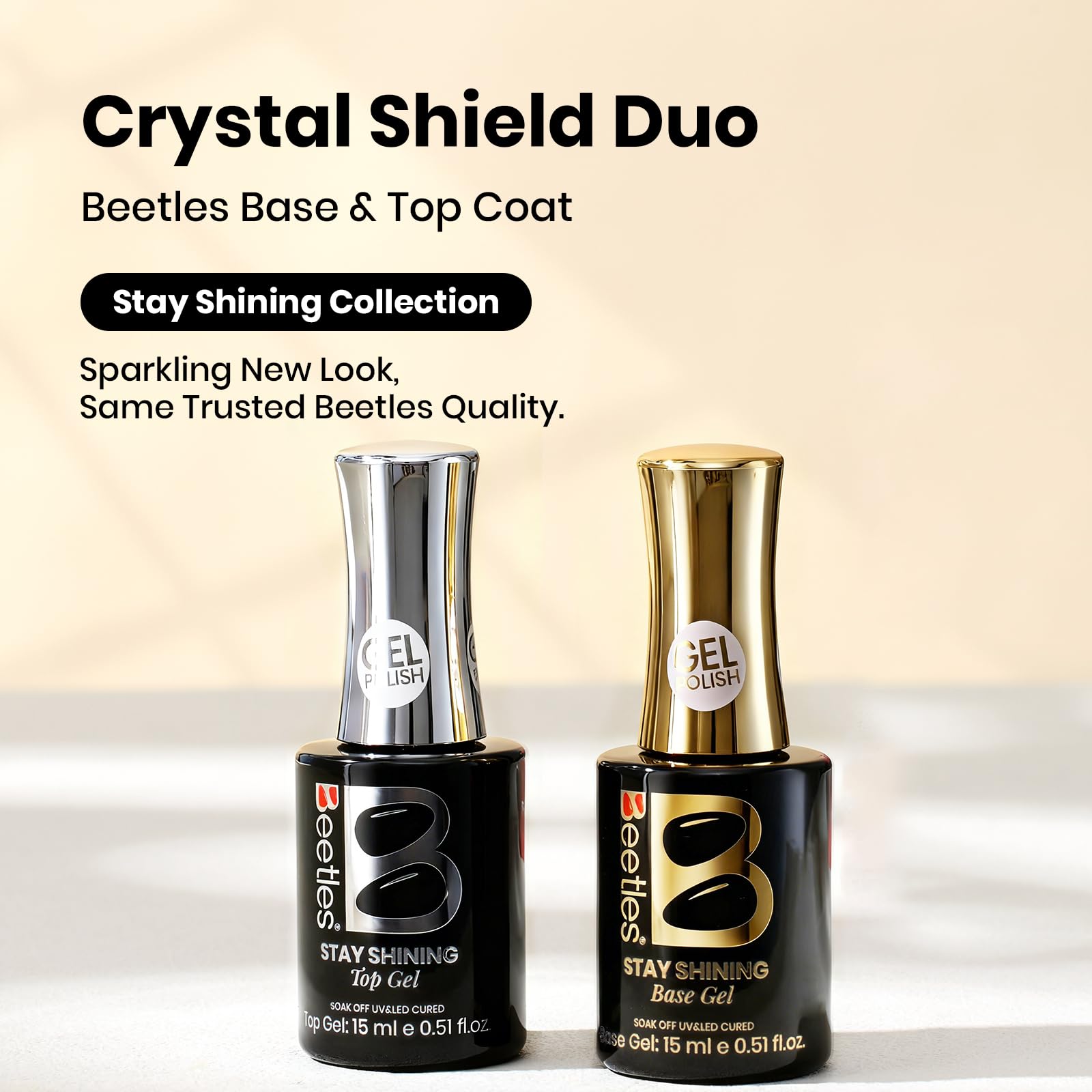 Beetles Base and Top Coat Set - Stay Shining Crystal Shield Duo