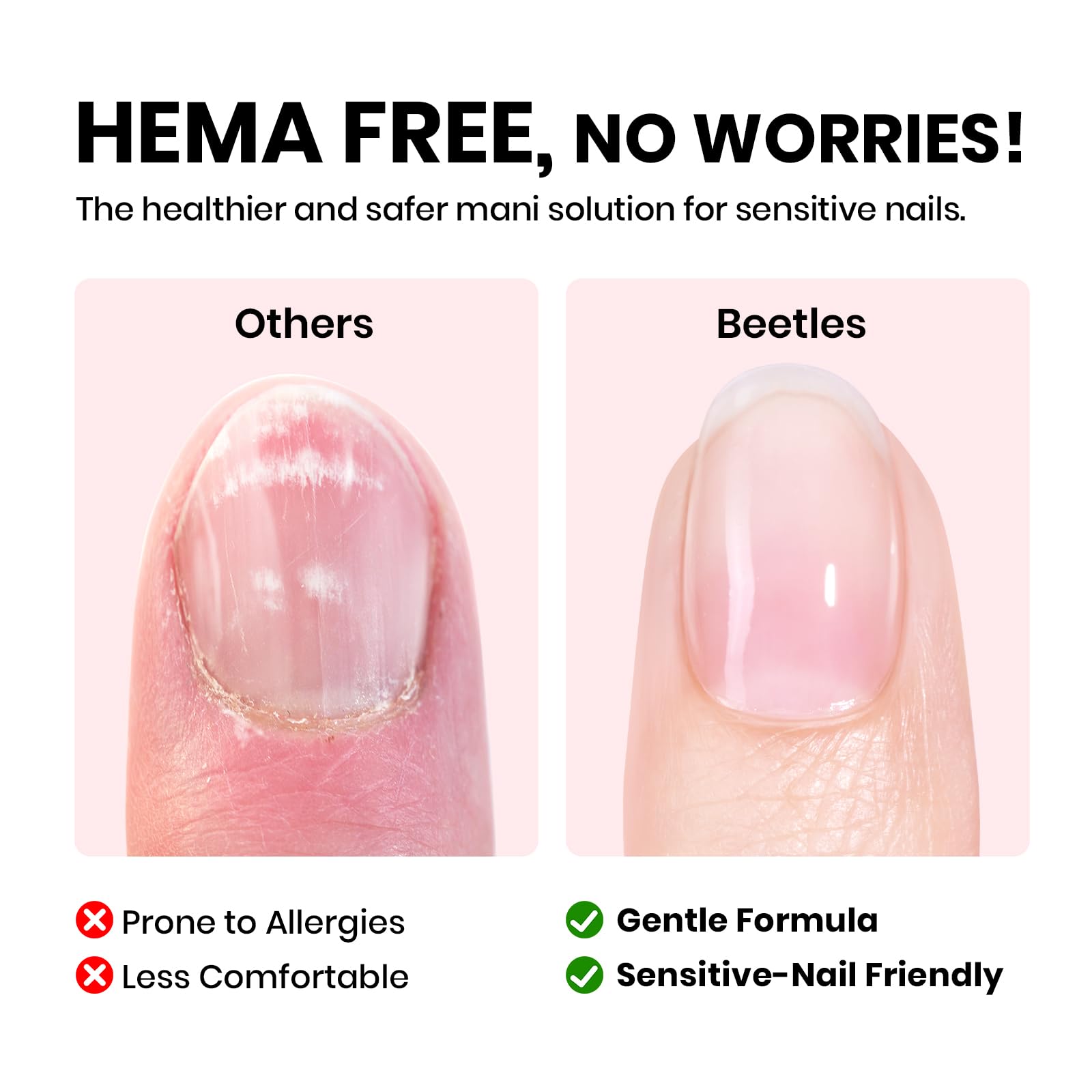 Beetles 3 Pcs Hema-Free 8-In-1  Builder Gel Top Coat With Base Coat Set
