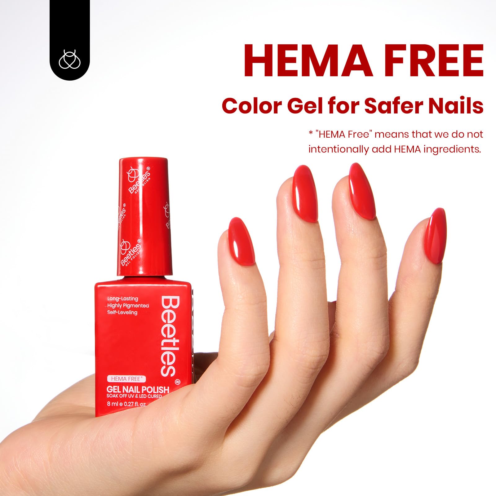 Crimson Harmony - Red Summer Nails Colorful Gel Polish 8ml