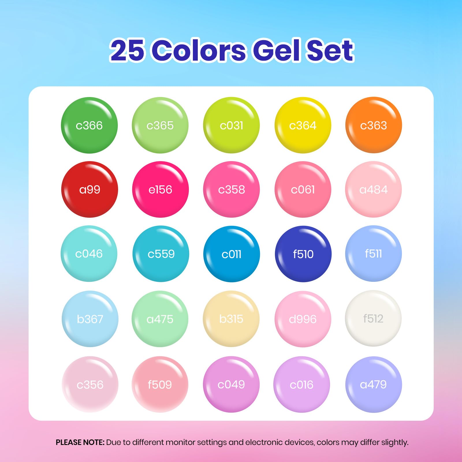 Beetles Rustic Sonata Gel Nail Polish Set 25 Colors Spring Summer