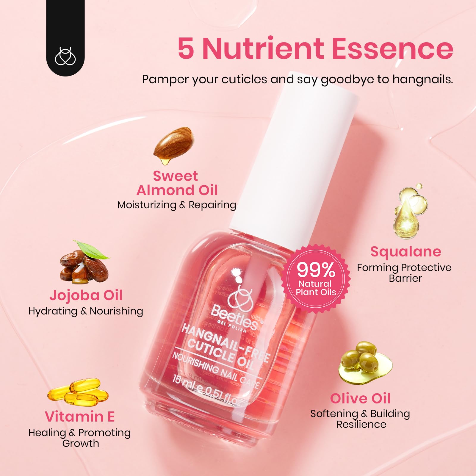 Rose Smell Cuticle Oil l 15ml Gifts