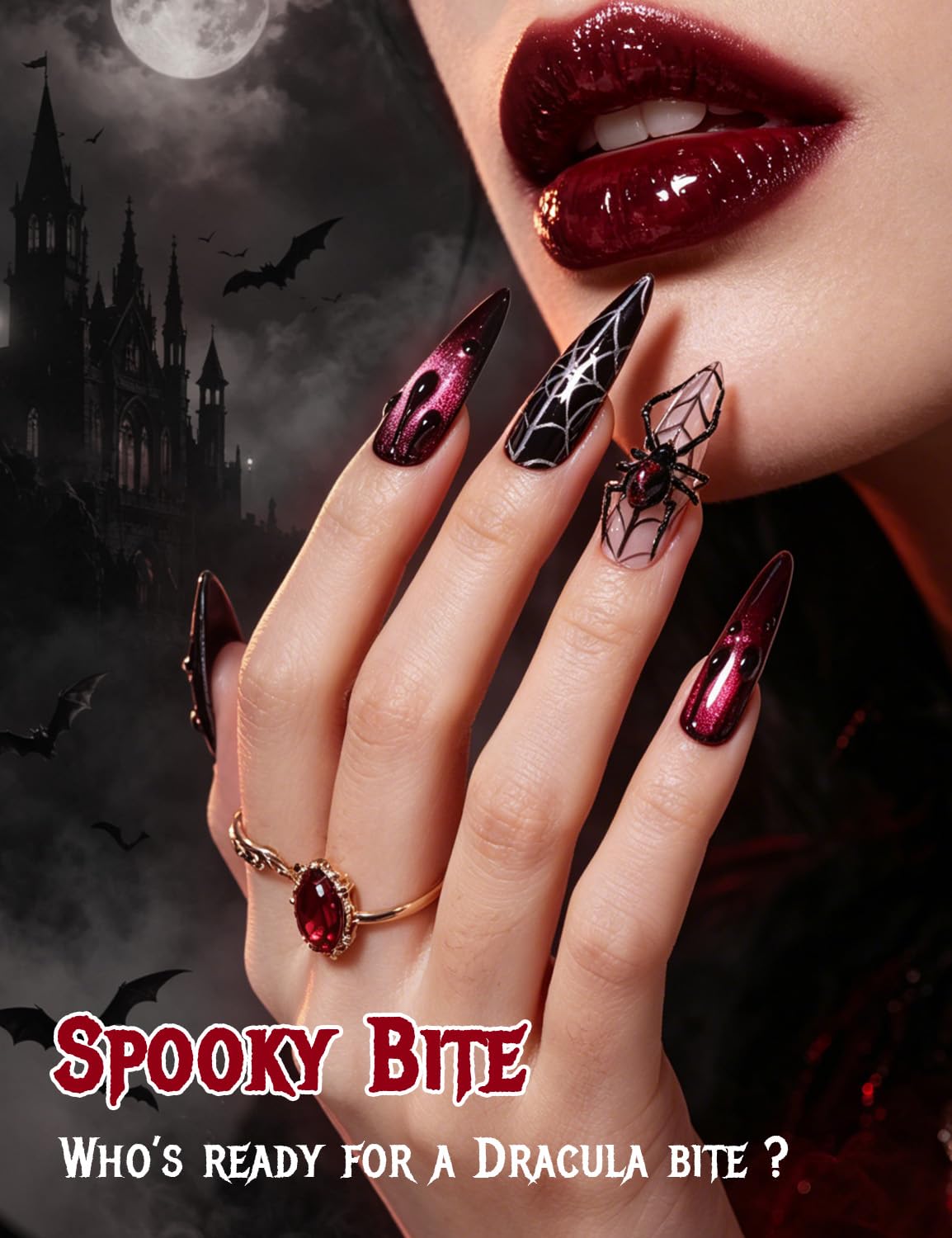 Spooky Bite-Beetles Halloween White 3D Sculpting Gel for Nail Art Solid Builder Nail Gel Kit 2026 Limited Edition