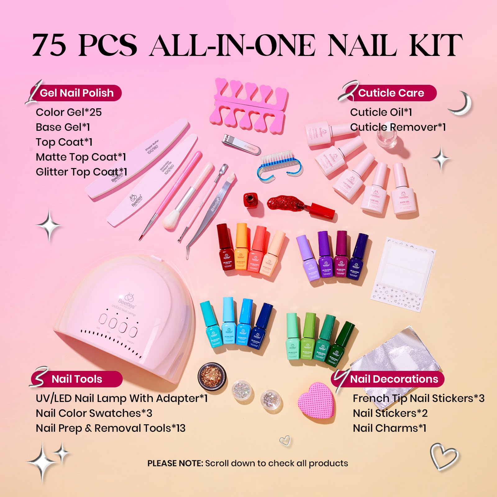 Emotional Journey - 45 Colors Upgrade Colorful Bottle Gel Starter Kit