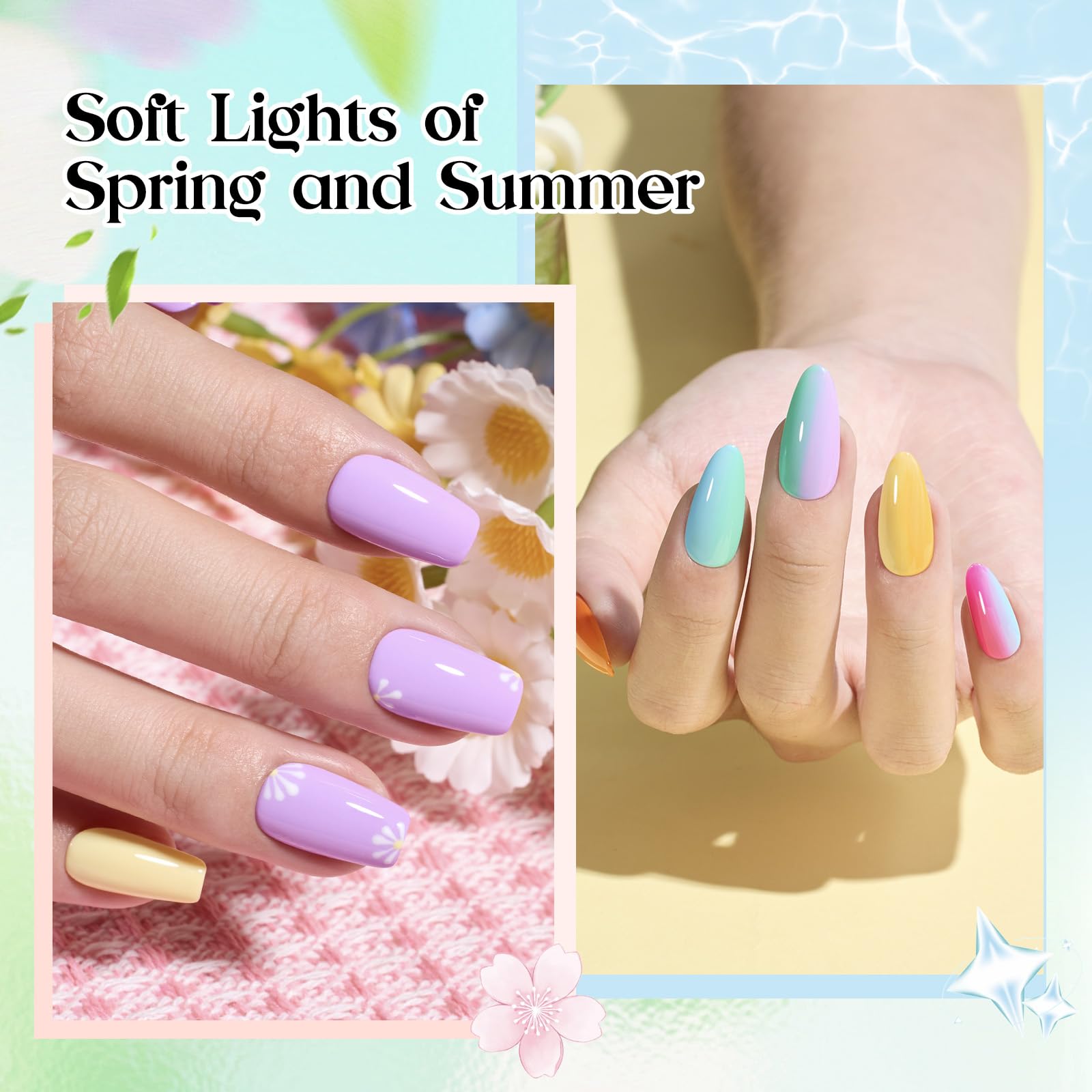 Seasons Impressions Color Bottle Gel - 25 Colors One Color One Print Gel Nail Polish Set