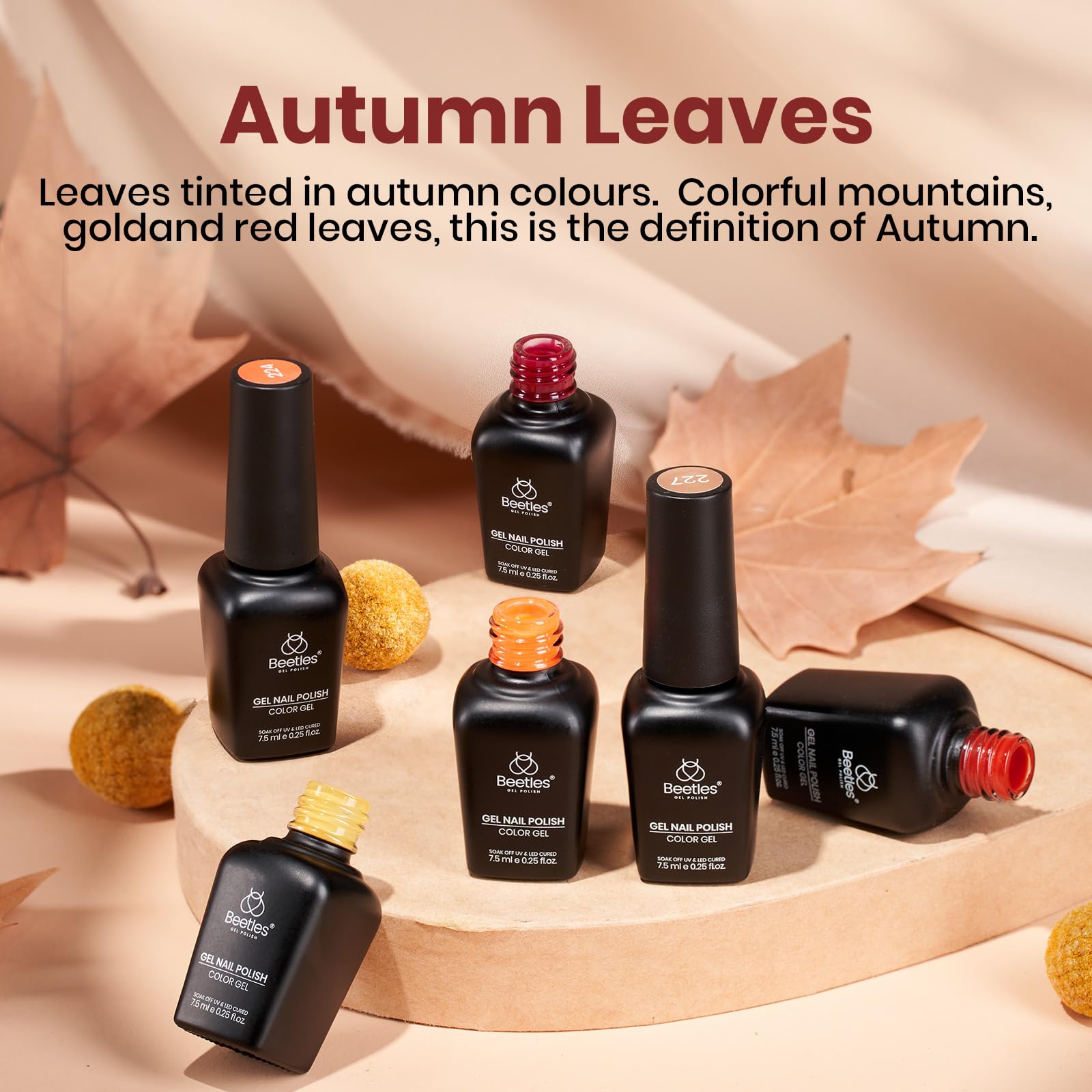 Autumn Leaves- 6 Colors Gel Polish Kit for Nails