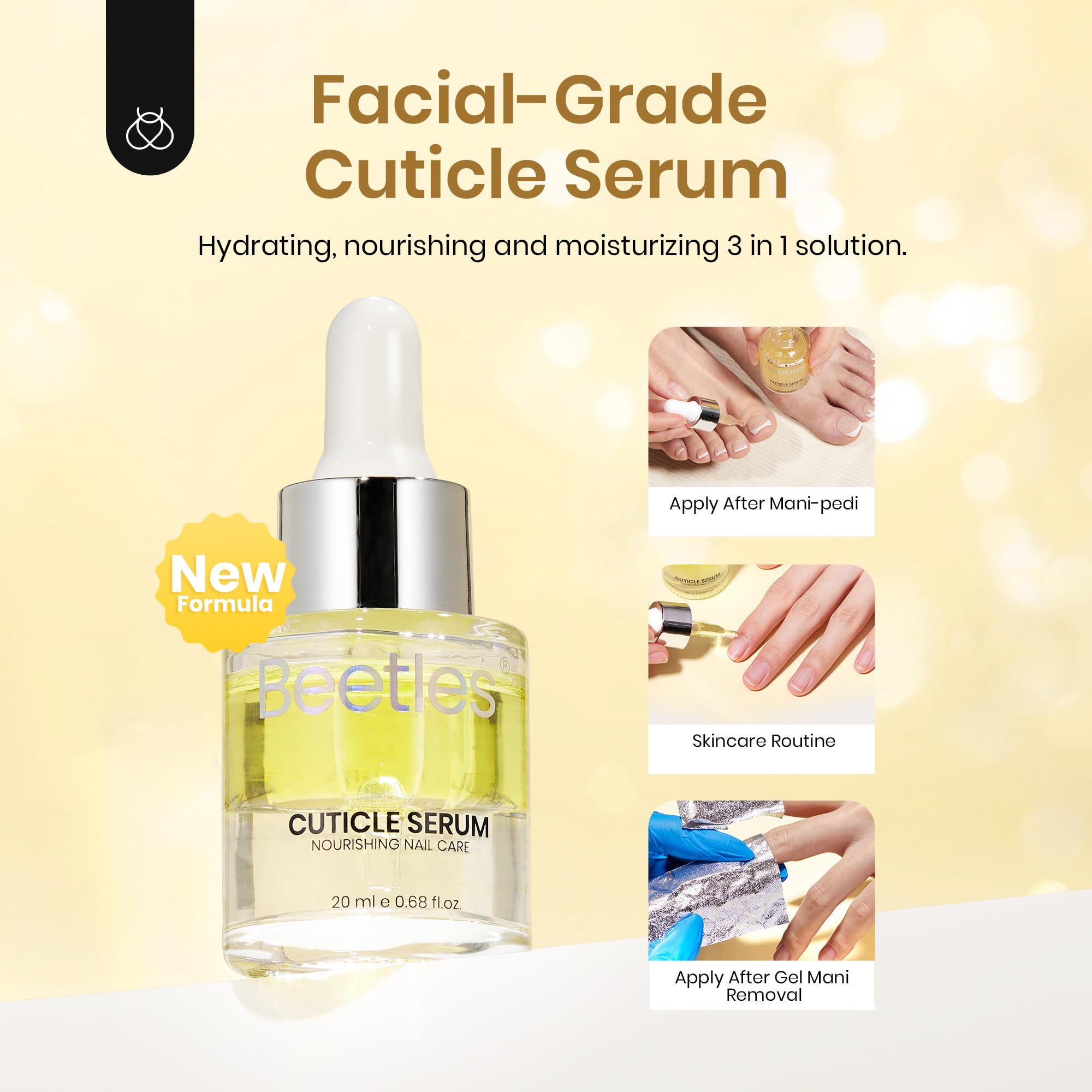 Beetles 20ml Cuticle Oil Nail Oil Care for Nail