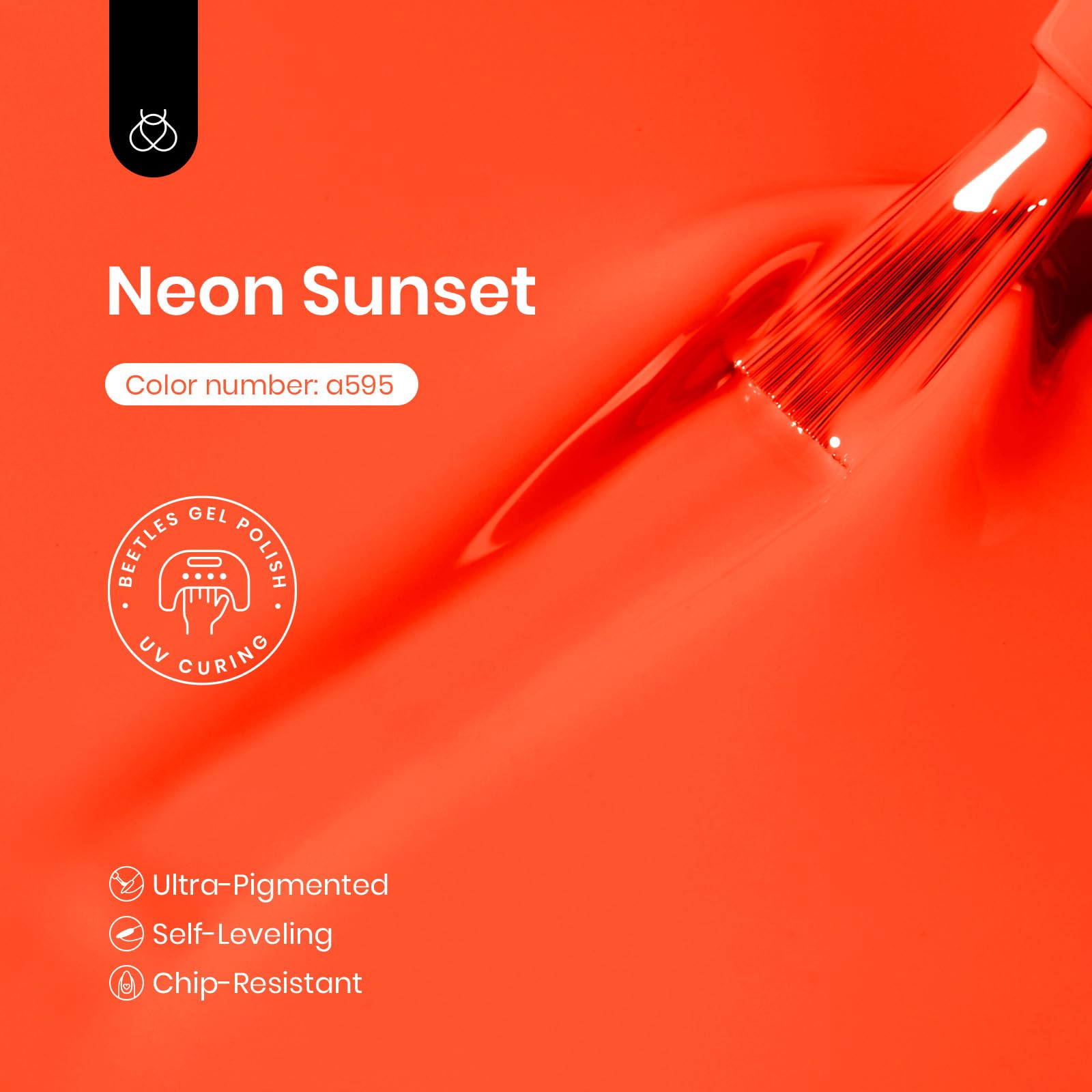 Bright Orange - Neon Sunset Halloween Neon Orange Gel Nail Polish