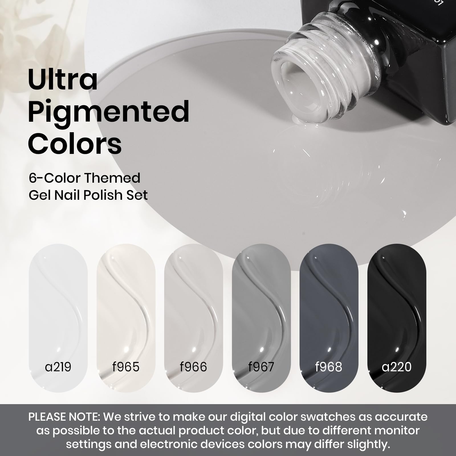 Prime High Gloss Shine -  6 Color Gel Nail Polish Kit