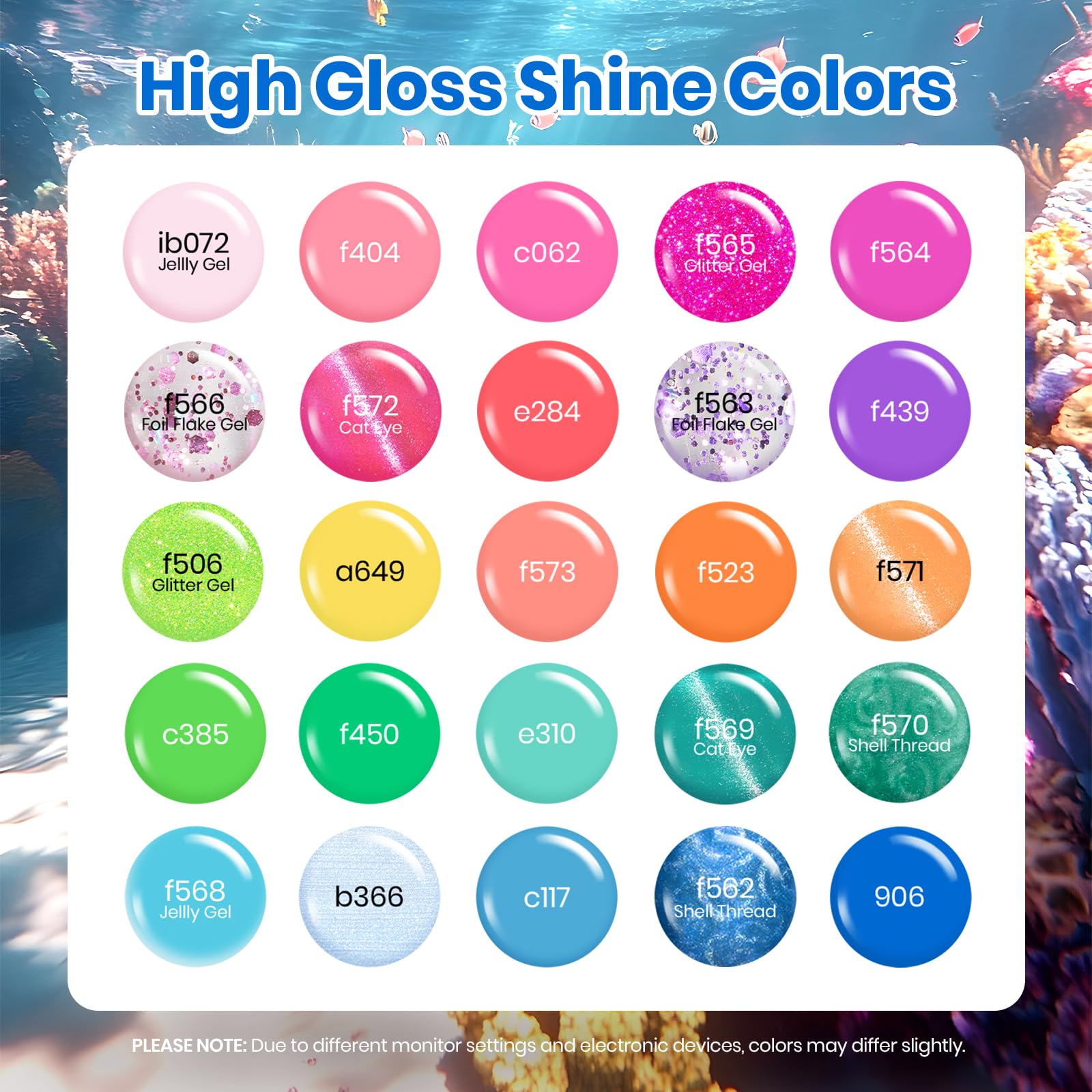 Ocean Odyssey 25 Colors Spring Gel Polish Kit