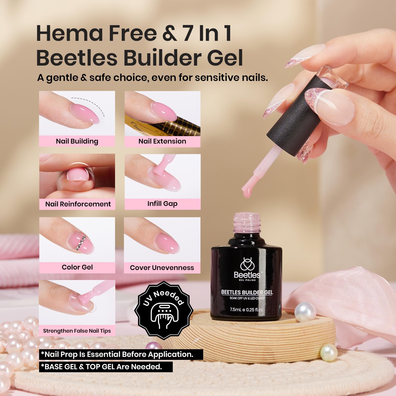 Jelly Builder Gel-6 Colors Builder Nail Gel Set – Beetles Gel Polish