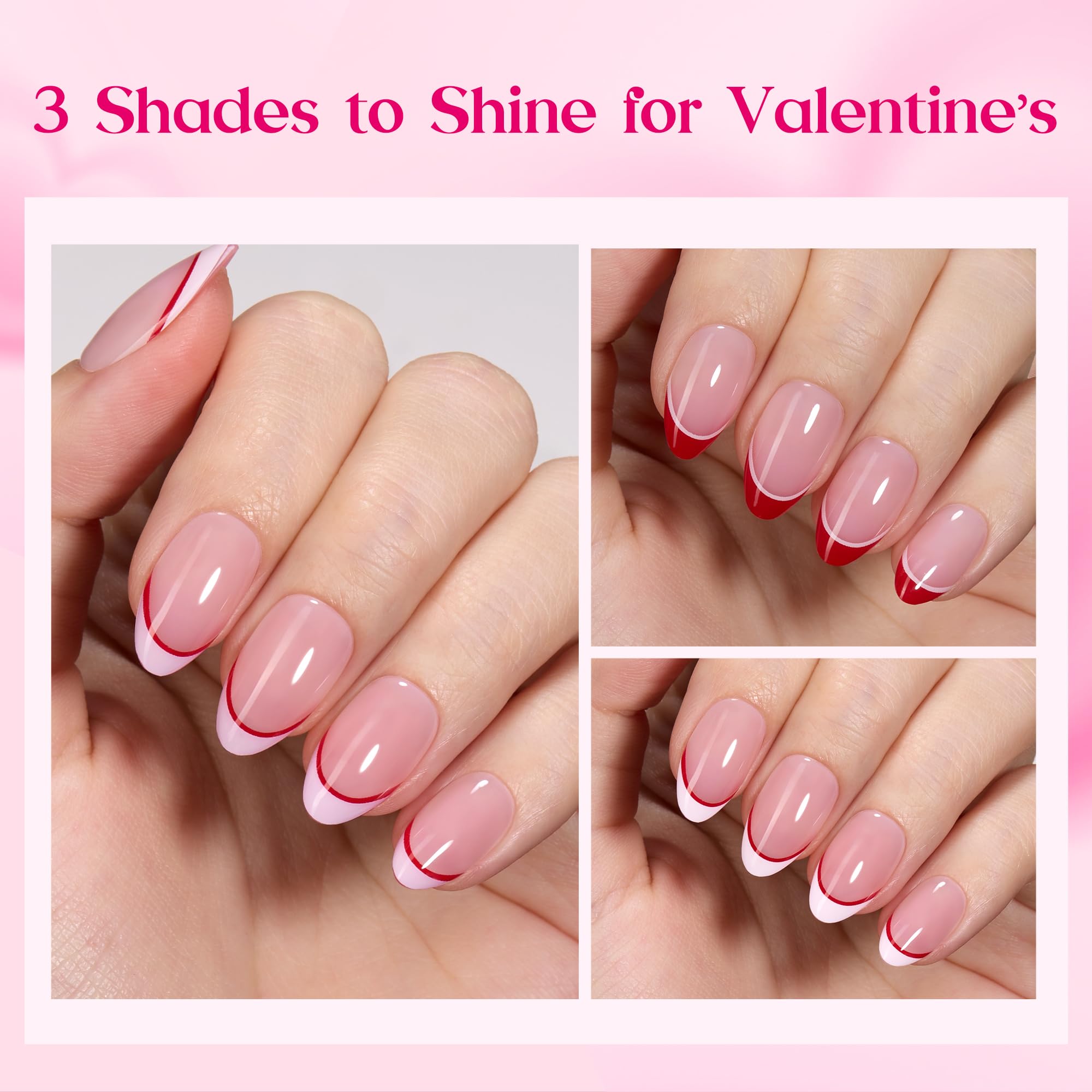 Beetles Valentine Nails Press Romantic Dream - 192 Pcs 16 Sizes 3