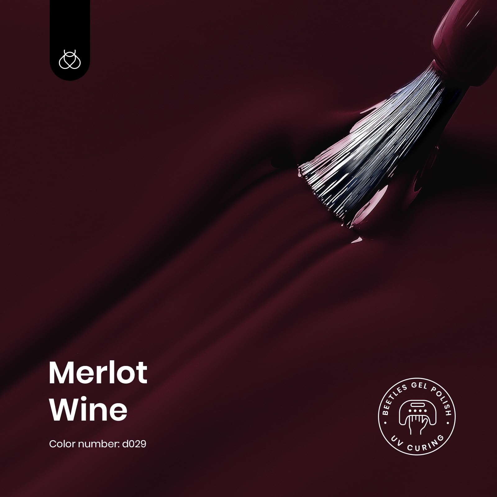 Beetles Merlot Wine Nails  Gel Polish 15ml Dark Maroon Red Gel Nail Polish