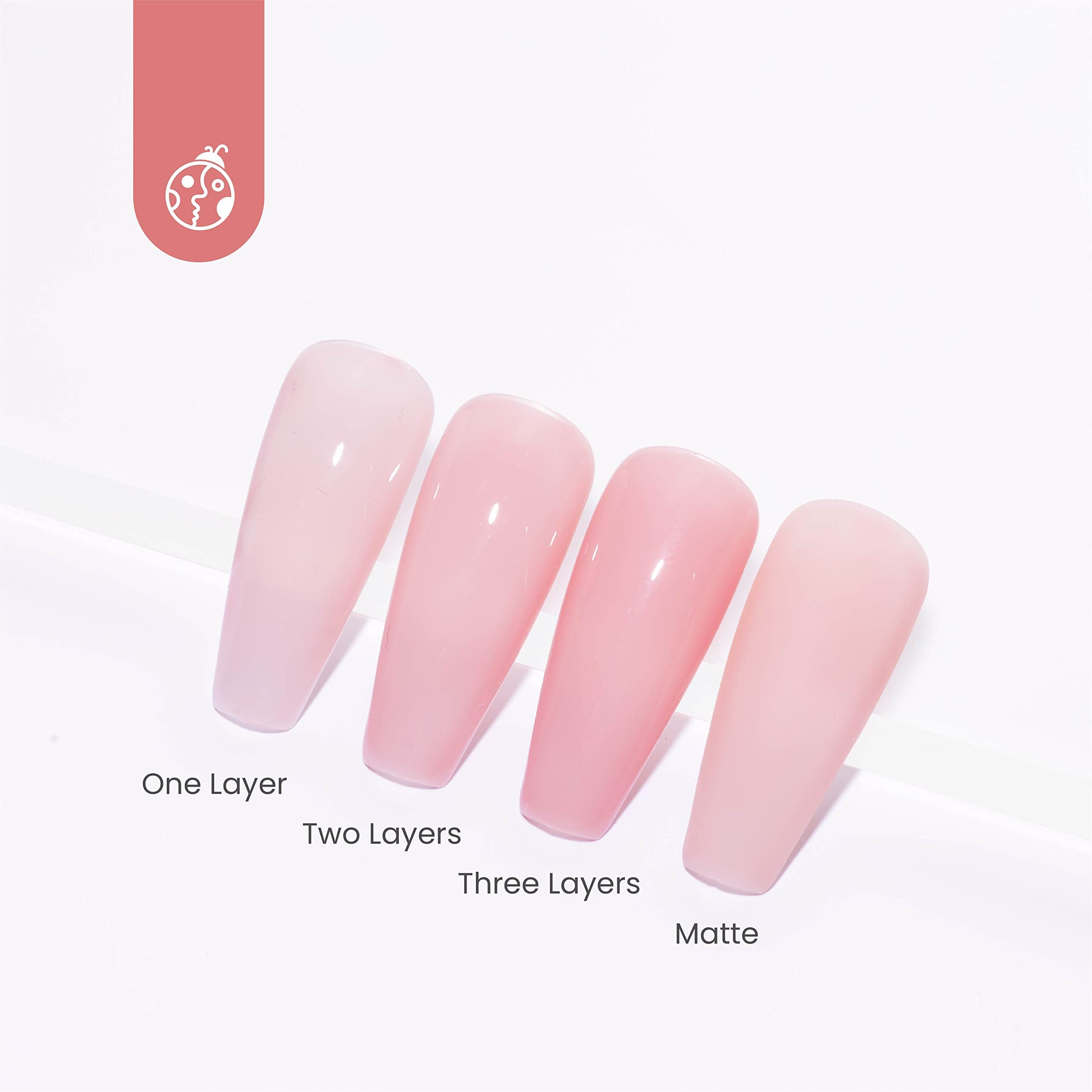 15ML Nude Pink Jelly Gel Polish - Sheer Concealer Nail Gel