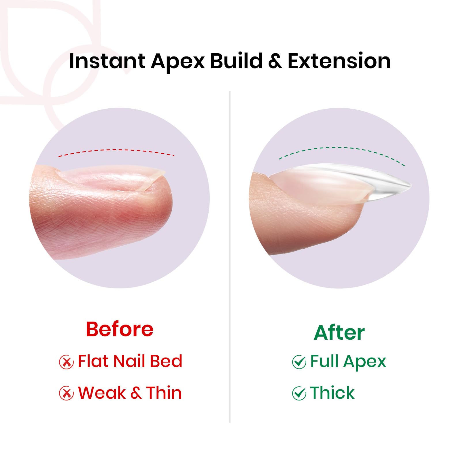 Beetles Tipex Instant Apex Nail Tips - 16 Sizes 192 Pieces Almond Short-Pre-Building