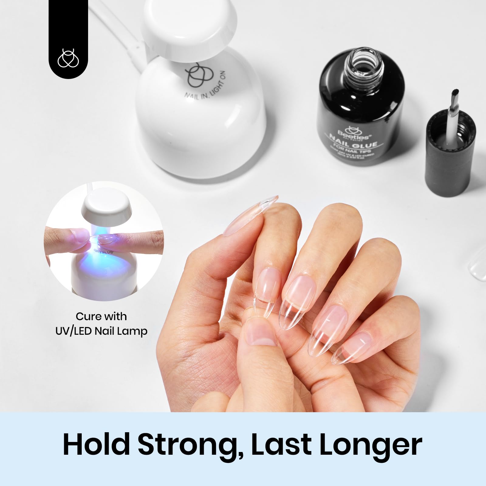 Beetles Gel Polish 9 In 1 Gel Nail Glue for Clear Acrylic Nail Tips 2
