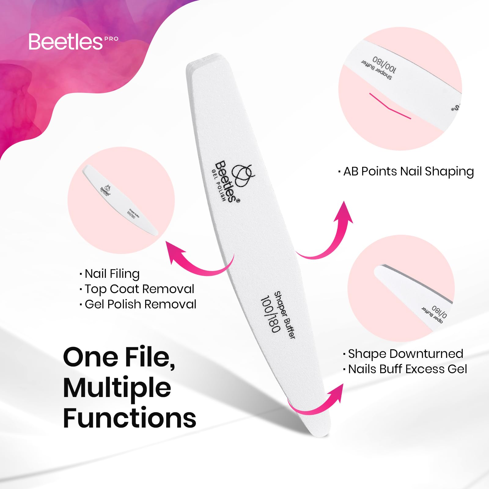 Professional -Grade 52 Pcs Sponge File and Buffers and Buffers for Natural Nails