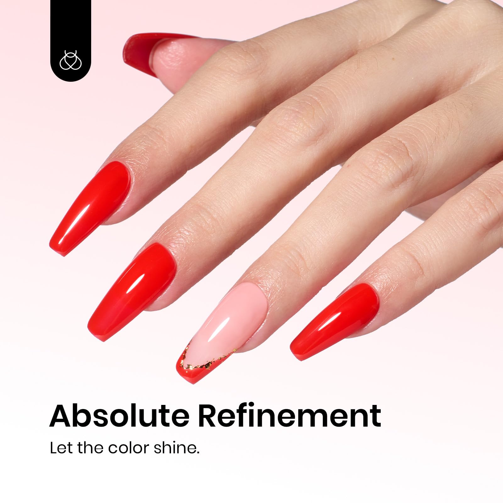 Beetles Gel Polish Heatwave - 15ml Classic Bright Red Nail Set