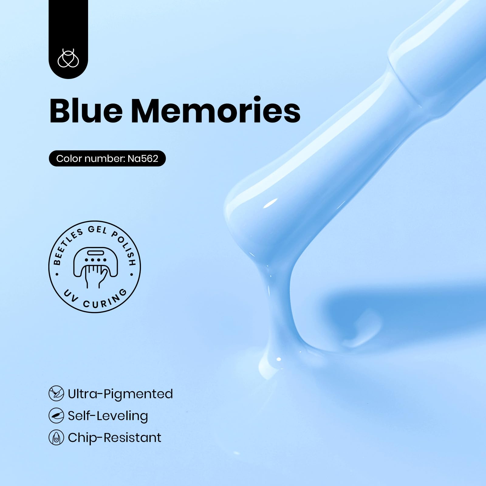 Blue Memories Hema-Free Upgraded Colorful Bottle Packaging Gel Polish 15ml