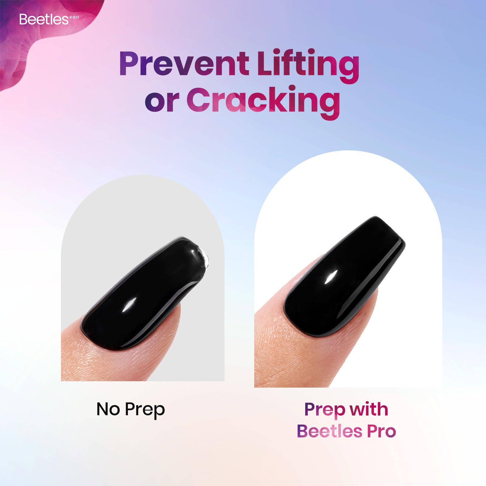 Beetles Professional Nail Prep Dehydrator - Natural Nails Superior Bonding Primer for Acrylic Powder and Gel Nail Polish